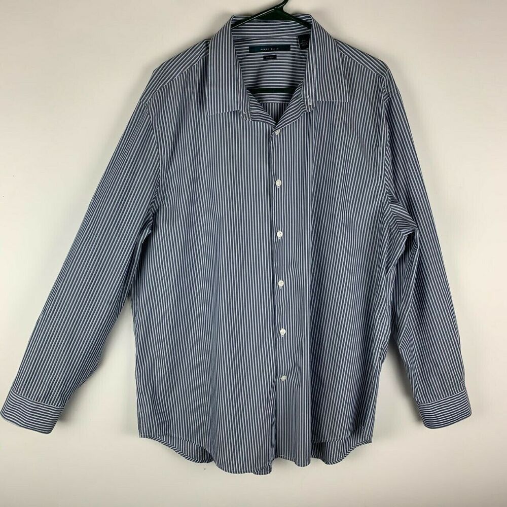 Perry Ellis Mens Non Iron XXL Long Sleeve Button Front Shirt